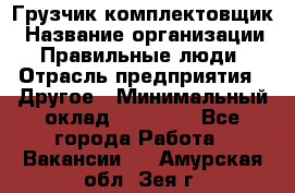 Грузчик-комплектовщик › Название организации ­ Правильные люди › Отрасль предприятия ­ Другое › Минимальный оклад ­ 21 000 - Все города Работа » Вакансии   . Амурская обл.,Зея г.